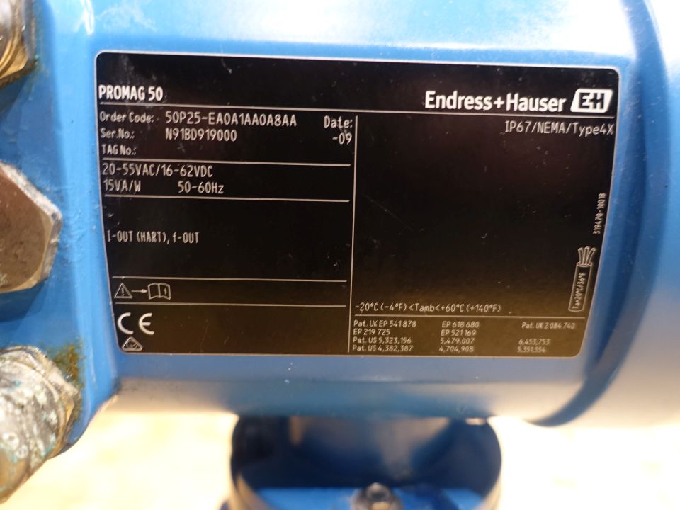 Endress & Hauser Promag P & Promag 50 Flowmeters